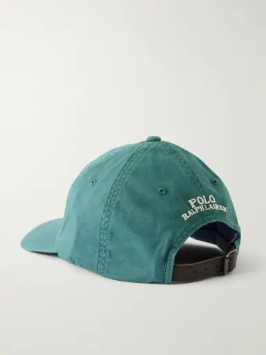 Polo Ralph Lauren Logo-Embroidered Cotton-Blend Twill Baseball Cap - Men | Thumbnail 4