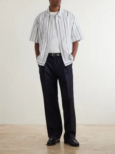 NN07 Striped Cotton-Poplin Shirt - Men | Thumbnail 2 NN07 Striped Cotton-Poplin Shirt - Men | Thumbnail 2