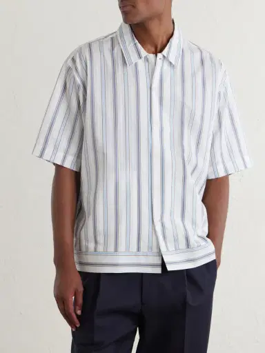 NN07 Striped Cotton-Poplin Shirt - Men | Thumbnail 3 NN07 Striped Cotton-Poplin Shirt - Men | Thumbnail 3