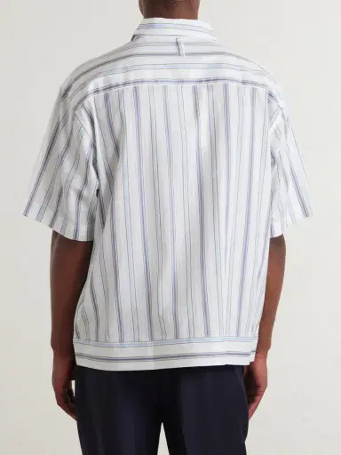 NN07 Striped Cotton-Poplin Shirt - Men | Thumbnail 4 NN07 Striped Cotton-Poplin Shirt - Men | Thumbnail 4