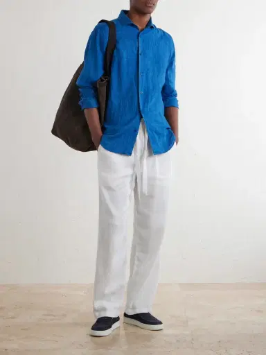 Frescobol Carioca Antonio Linen Shirt - Men | Thumbnail 2 Frescobol Carioca Antonio Linen Shirt - Men | Thumbnail 2