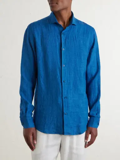 Frescobol Carioca Antonio Linen Shirt - Men | Thumbnail 3 Frescobol Carioca Antonio Linen Shirt - Men | Thumbnail 3