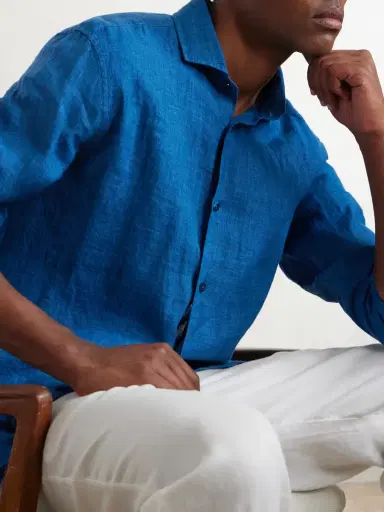 Frescobol Carioca Antonio Linen Shirt - Men | Thumbnail 5 Frescobol Carioca Antonio Linen Shirt - Men | Thumbnail 5
