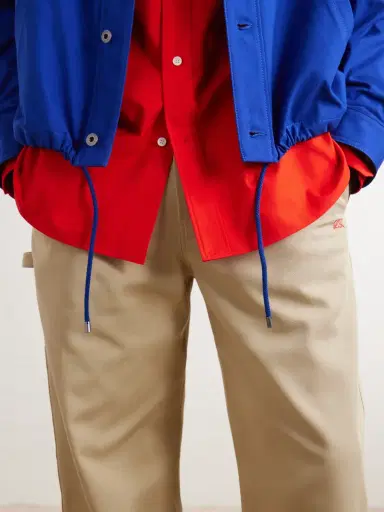Loewe Suede-Trimmed Cotton Jacket - Men | Thumbnail 6
