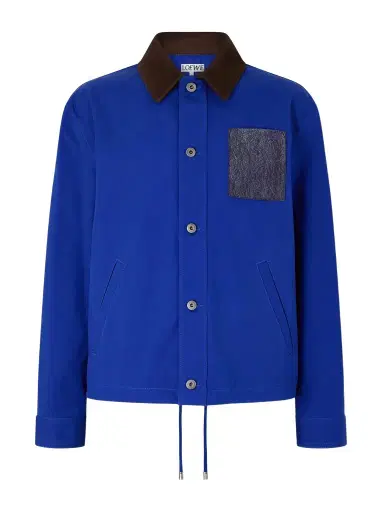 Loewe Suede-Trimmed Cotton Jacket - Men | Thumbnail 1
