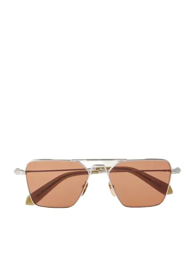 Jacques Marie Mage Nick Fouquet Nellcôte Square Frame Metal Sunglasses - Men