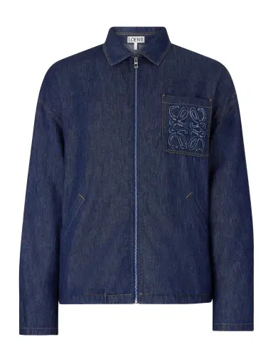 Loewe Anagram-Appliqué Cotton Chambray Jacket - Men | Thumbnail 1