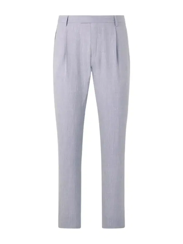 MR P. Straight-Leg Pleated Wool, Silk and Linen-Blend Suit Trousers - Men