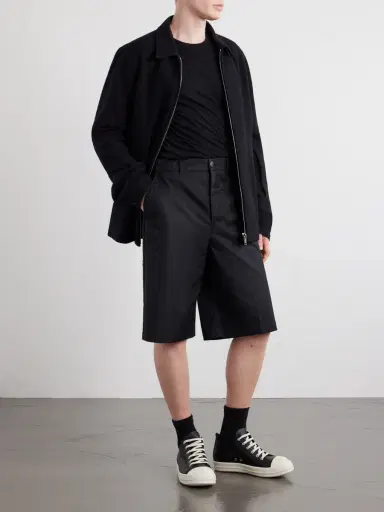 Rick Owens Straight-Leg Cotton-Blend Canvas Shorts - Men | Thumbnail 2