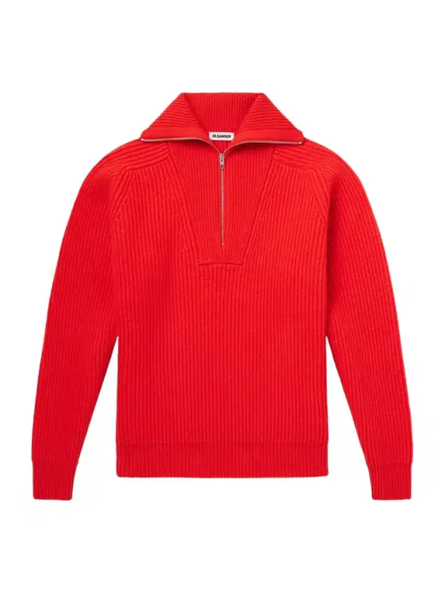 Ribbed Wool Zip-Up Sweater - Men