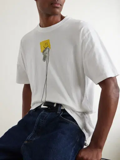 KAPITAL Peckish Printed Cotton-Jersey T-Shirt - Men | Thumbnail 5