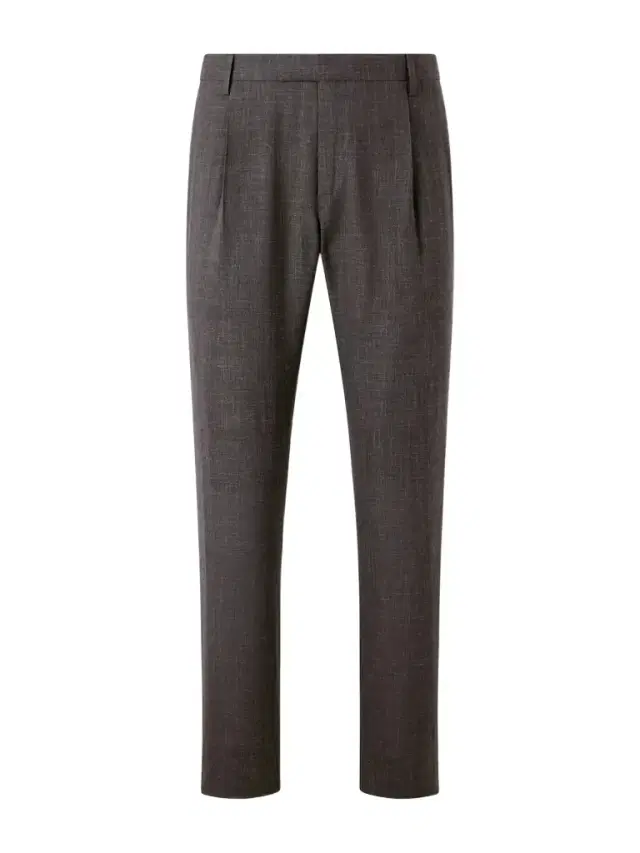 MR P. Straight-Leg Pleated Wool, Silk and Linen-Blend Suit Trousers - Men