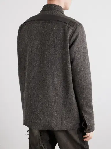 Rick Owens Brad Wool and Linen-Blend Jacket - Men | Thumbnail 4 Rick Owens Brad Wool and Linen-Blend Jacket - Men | Thumbnail 4