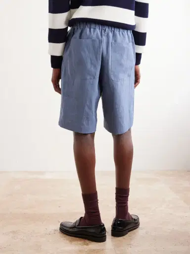 Paul Smith Straight-Leg Linen Shorts - Men | Thumbnail 4