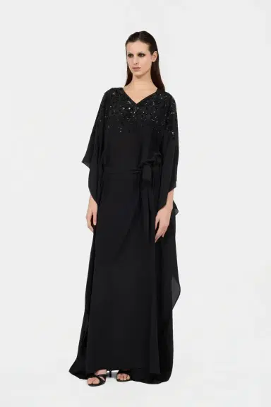 Roberto Cavalli Silk Maxi Dress with Embellished Detail | Thumbnail 2