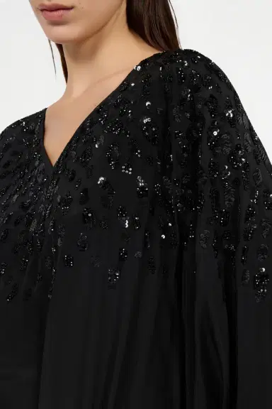 Roberto Cavalli Silk Maxi Dress with Embellished Detail | Thumbnail 4