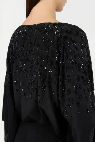 Roberto Cavalli Silk Maxi Dress with Embellished Detail | Thumbnail 5