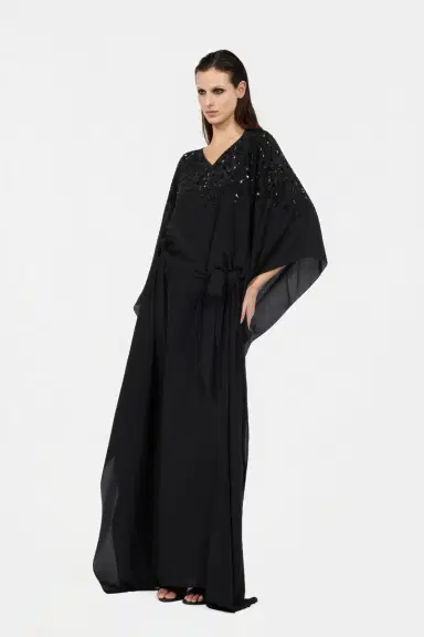 Roberto Cavalli Silk Maxi Dress with Embellished Detail | Thumbnail 6
