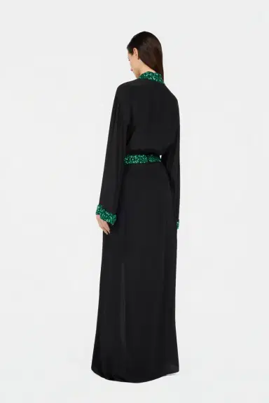 Roberto Cavalli Silk Maxi Dress with Embellished Detail | Thumbnail 3