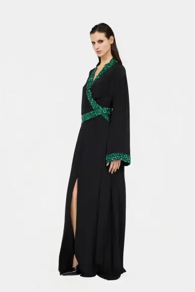 Roberto Cavalli Silk Maxi Dress with Embellished Detail | Thumbnail 6