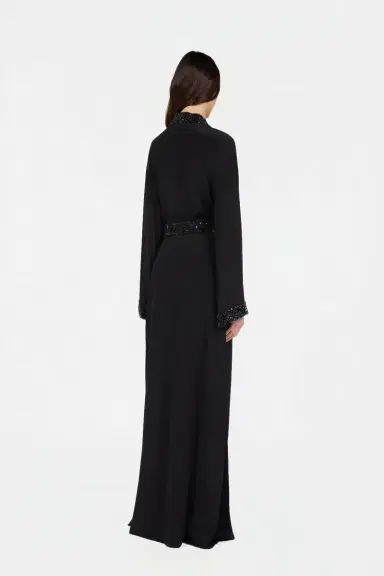 Roberto Cavalli Silk Maxi Dress with Embellished Detail | Thumbnail 3