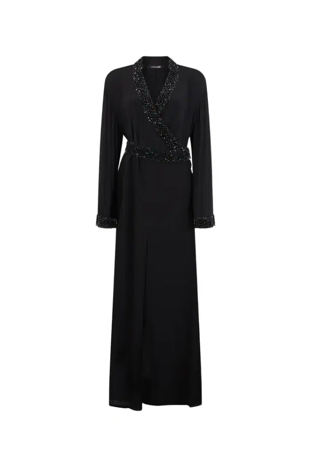 Silk Maxi Dress with Embellished Detail