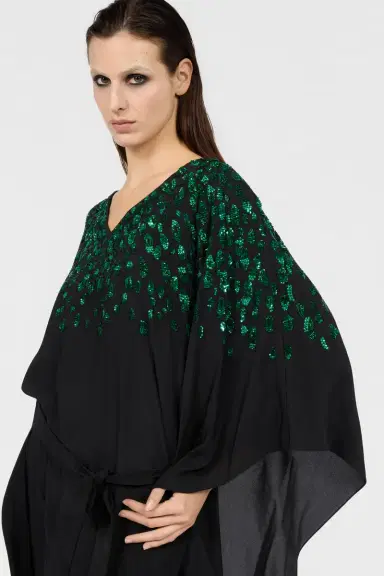 Roberto Cavalli Silk Maxi Dress with Embellished Detail | Thumbnail 4