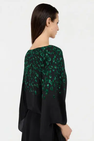 Roberto Cavalli Silk Maxi Dress with Embellished Detail | Thumbnail 5