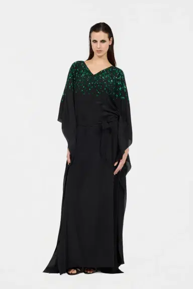 Roberto Cavalli Silk Maxi Dress with Embellished Detail | Thumbnail 6