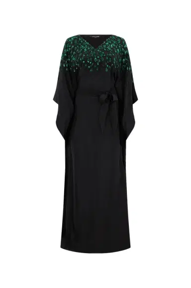 Roberto Cavalli Silk Maxi Dress with Embellished Detail | Thumbnail 1