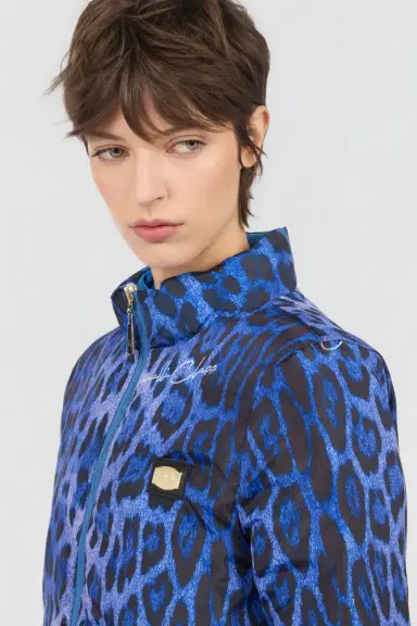 Roberto Cavalli Bomber in Leopard Print | Thumbnail 4 Roberto Cavalli Bomber in Leopard Print | Thumbnail 4