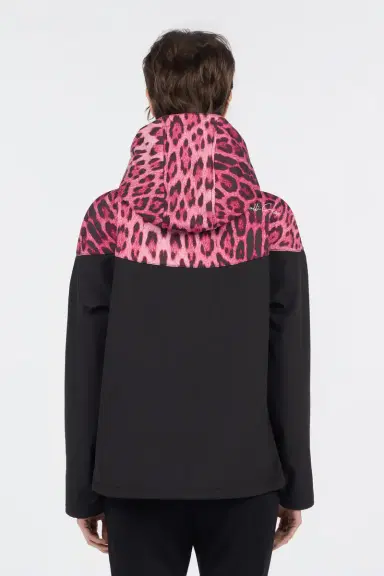 Roberto Cavalli Hooded Bomber Jacket in Leopard Print | Thumbnail 3
