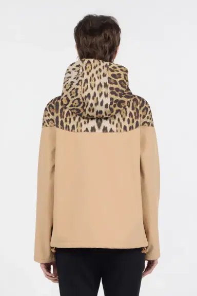 Roberto Cavalli Hooded Bomber Jacket in Leopard Print | Thumbnail 3 Roberto Cavalli Hooded Bomber Jacket in Leopard Print | Thumbnail 3