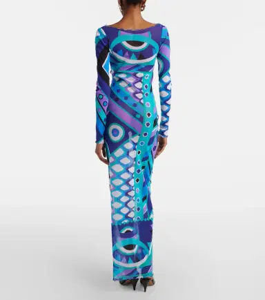 PUCCI Vivara ruffled tulle maxi dress | Thumbnail 3