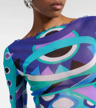 PUCCI Vivara ruffled tulle maxi dress | Thumbnail 6
