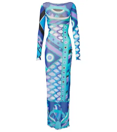 PUCCI Vivara ruffled tulle maxi dress | Thumbnail 1