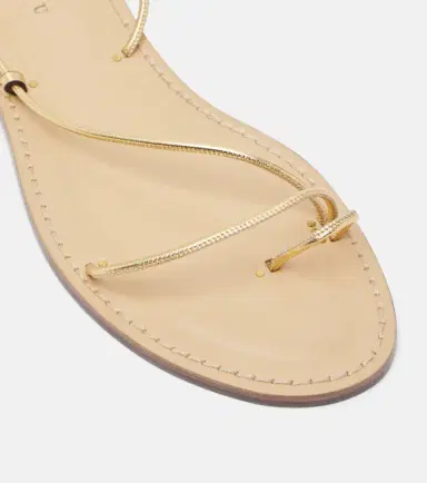 AMANU Karima metallic leather sandals | Thumbnail 2