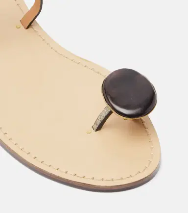 AMANU Kigali snake-effect leather sandals | Thumbnail 2