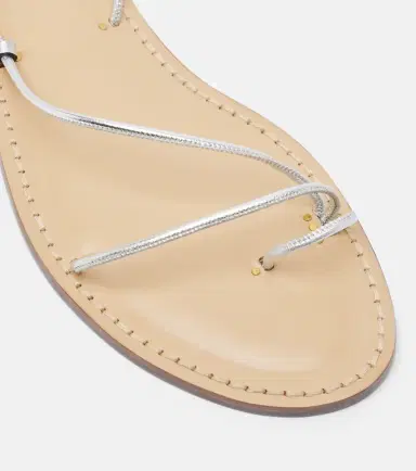 AMANU Karima metallic leather sandals | Thumbnail 2
