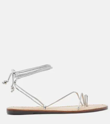 AMANU Karima metallic leather sandals | Thumbnail 4