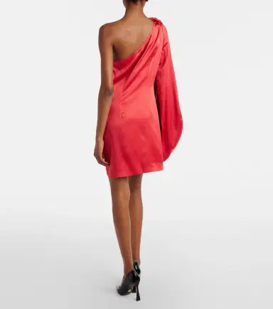 Stella McCartney One-shoulder satin minidress | Thumbnail 2