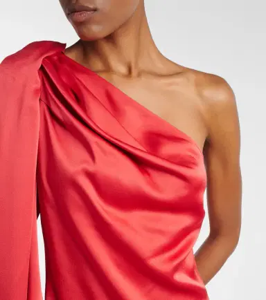 Stella McCartney One-shoulder satin minidress | Thumbnail 4