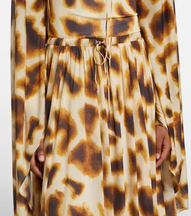 Christopher Esber Printed draped caped gown | Thumbnail 2