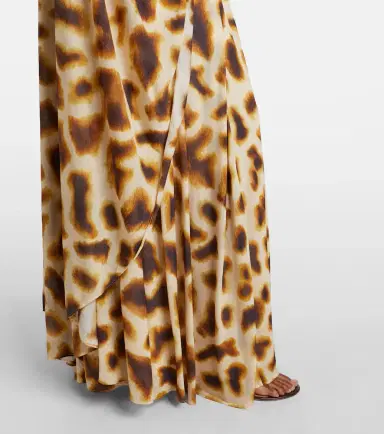 Christopher Esber Printed draped caped gown | Thumbnail 3