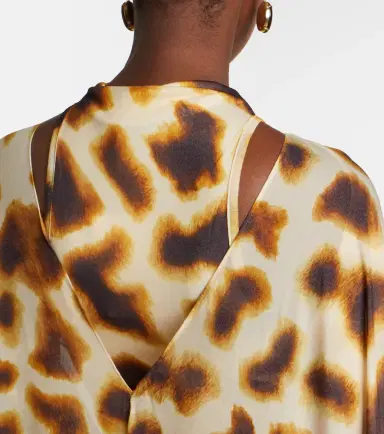 Christopher Esber Printed draped caped gown | Thumbnail 6