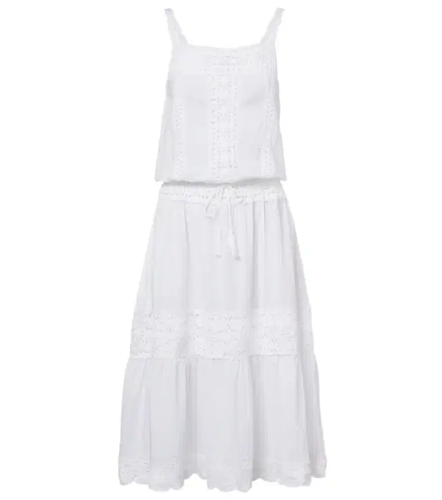 Anna Kosturova Manor crochet cotton midi dress