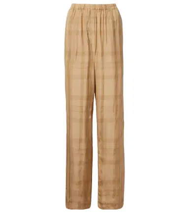 The Frankie Shop Baxter checked twill wide-leg pants | Thumbnail 1