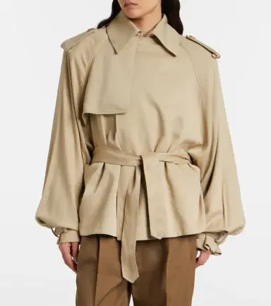 The Frankie Shop Elva twill trench coat | Thumbnail 3 The Frankie Shop Elva twill trench coat | Thumbnail 3