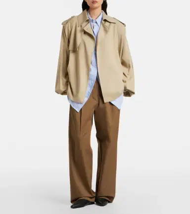The Frankie Shop Elva twill trench coat | Thumbnail 4 The Frankie Shop Elva twill trench coat | Thumbnail 4