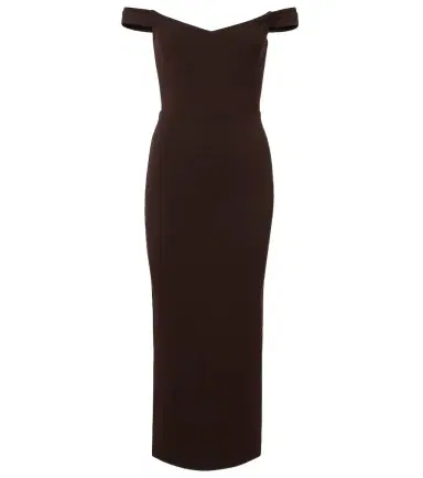 Alex Perry Off-shoulder crêpe midi dress | Thumbnail 1